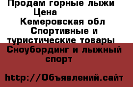 Продам горные лыжи › Цена ­ 20 000 - Кемеровская обл. Спортивные и туристические товары » Сноубординг и лыжный спорт   